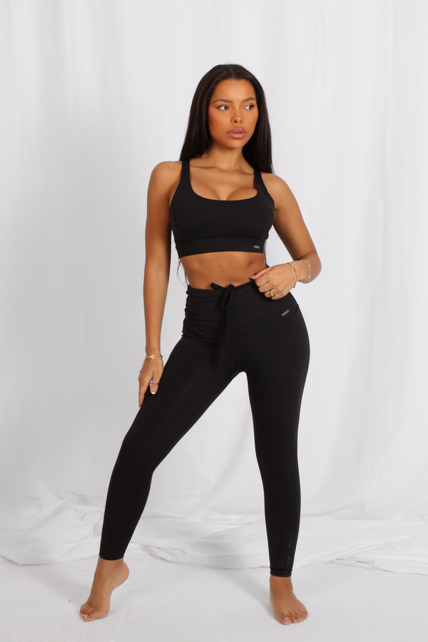 Lifestyle High Waisted Leggings Matte Black