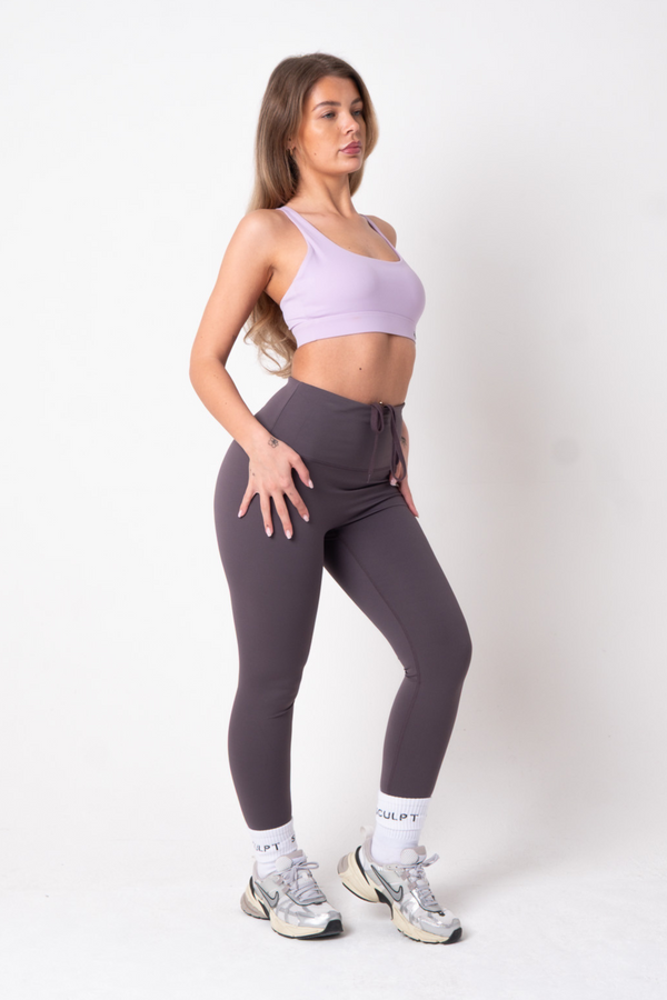 Hybrid High Waisted Leggings Blackberry