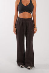 Oversized Printed Logo Joggers Charcoal