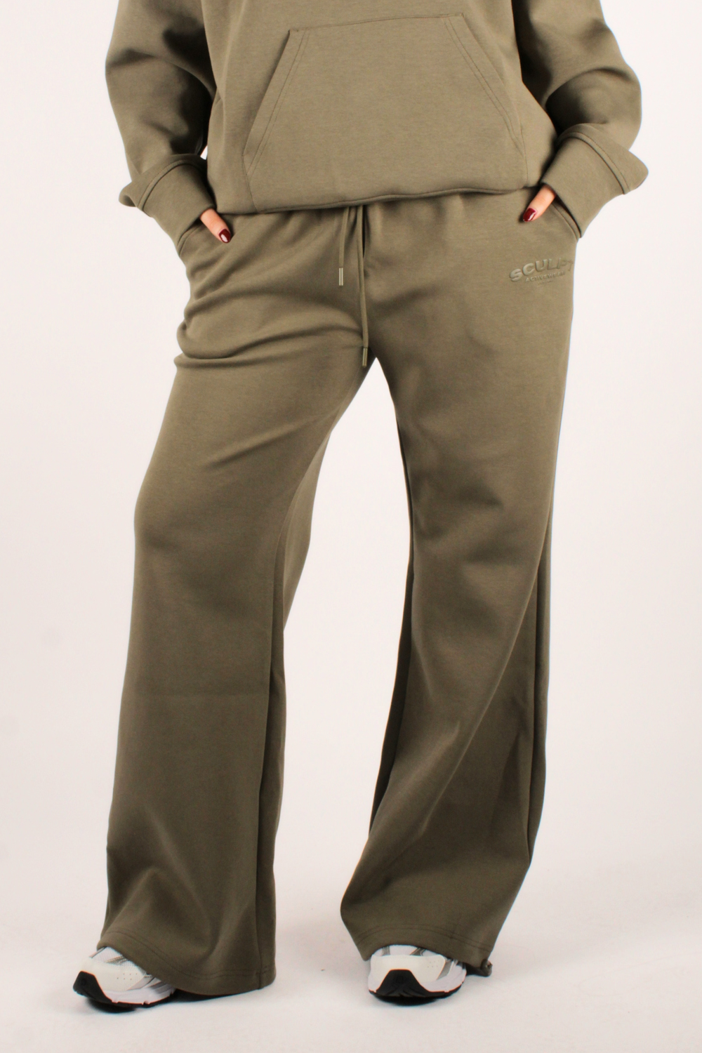 Oversized Printed Logo Joggers Willow