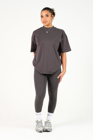 Hybrid High Waisted Leggings Ash