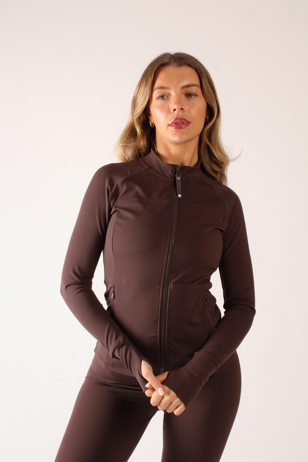 Reform Fitted Zip Through Jacket Espresso