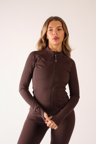 Reform Fitted Zip Through Jacket Espresso