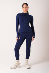 Hybrid High Waisted Leggings Navy