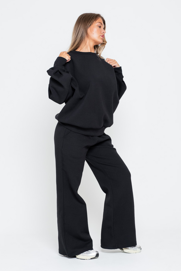 Adjustable Oversized Joggers Black