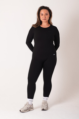 Signature Longsleeve Jumpsuit Black