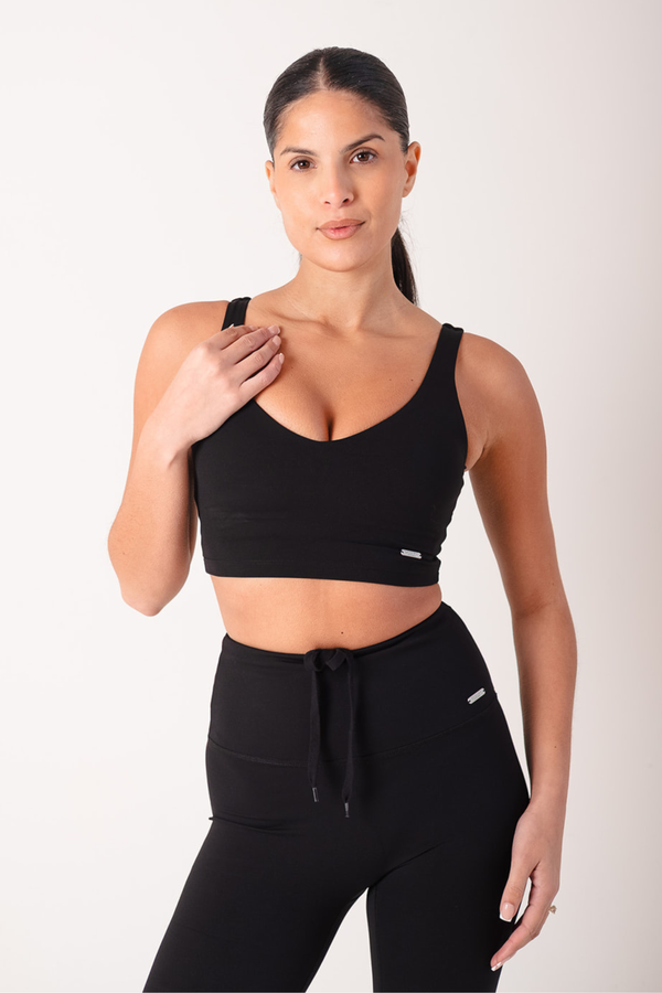 Cami Style Sports Bra Black