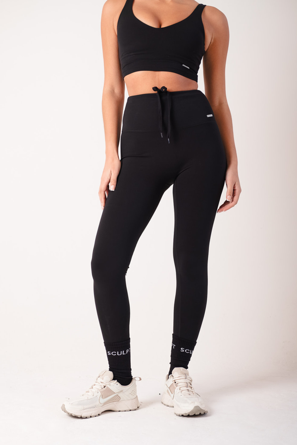 Hybrid High Waisted Leggings Black
