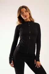 Reform Fitted Zip Through Jacket Black