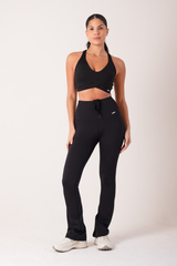 Original Signature High Waisted Flares Black