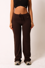 Regular High Waisted Wide Leg Flares Espresso