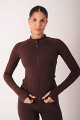 Reform Fitted Zip Through Jacket Espresso