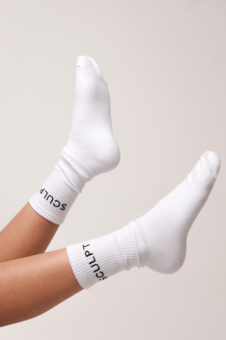 Sculpt Signature Sport Sock White