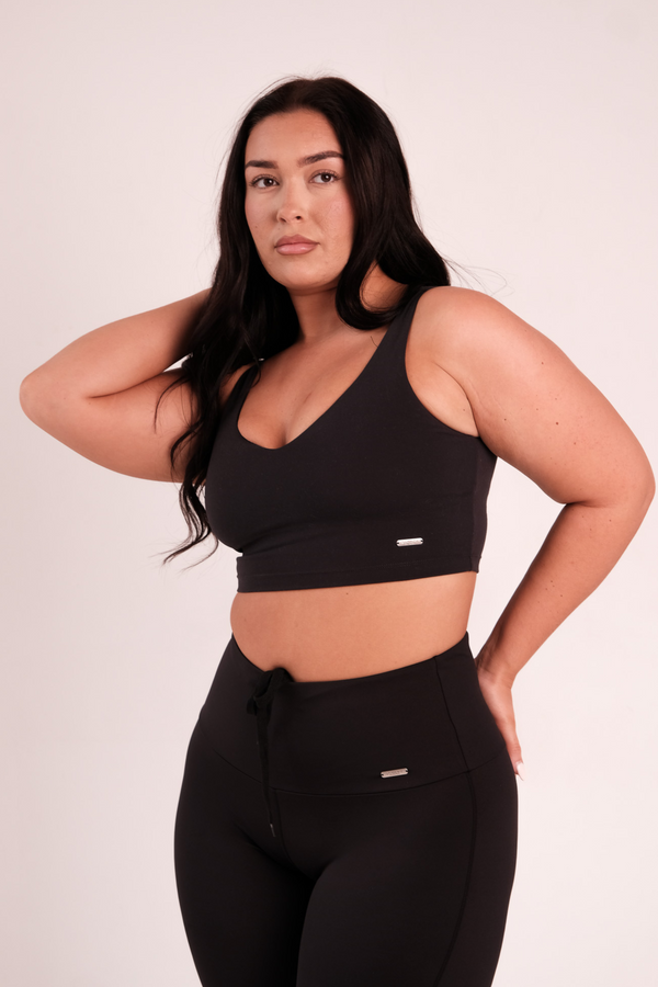 Cami Style Sports Bra Black