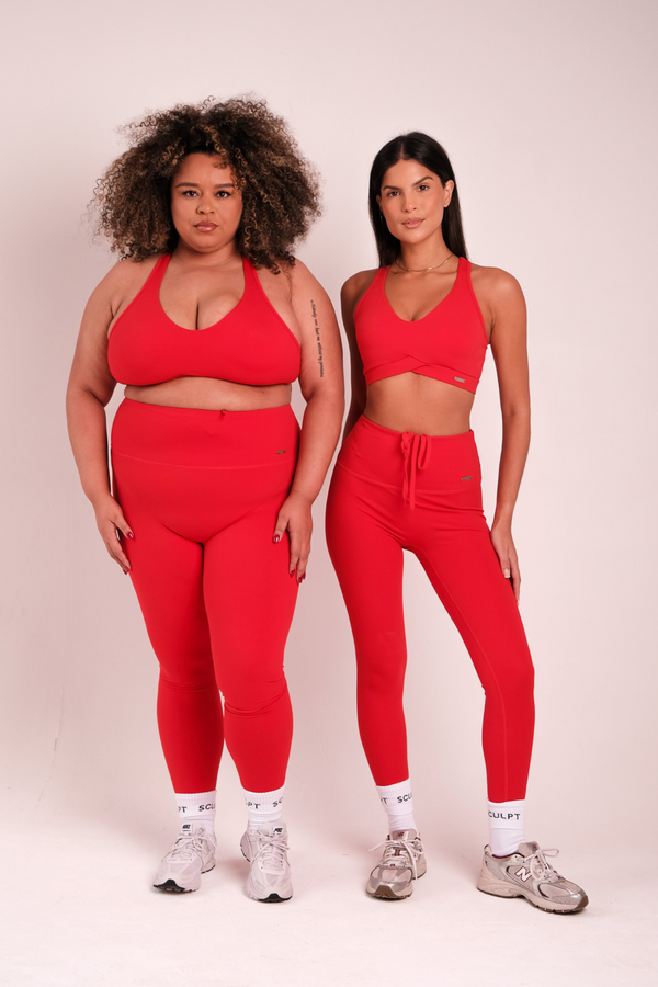 Hybrid High Waisted Leggings Poppy