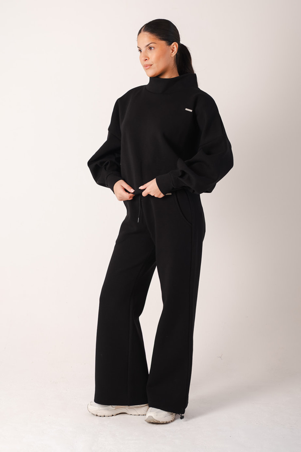 Adjustable Oversized Joggers Black