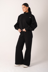 Adjustable Oversized Joggers Black