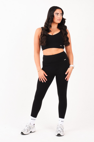 Hybrid High Waisted Leggings Black