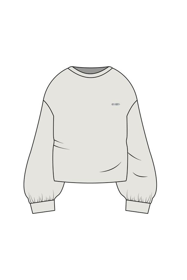 Crew Neck Oversized Jumper Moon