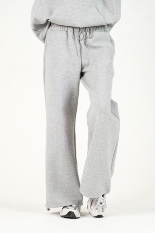 Oversized Printed Logo Joggers Heather Grey